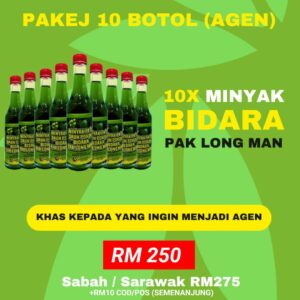 10 Botol Minyak Bidara (Untuk Jadi Agen)